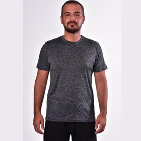 Resim Lotto Erkek Gri Düz T-Shirt W1105 