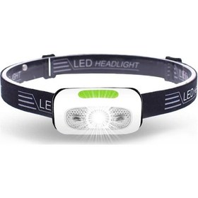 Resim Vkemall Kızılötesi Algılamalı Şarj Edilebilir Led Kafa Lambası - 3 Modlu Aydınlatma, 60 Ayarlanabilir Beyaz 