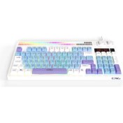 Resim Claw's Spectrum K1 Fonksiyonel Çift LCD Ekran & Çift Rgb - Ses Kontrolcülü Membran 94 Tuşlu Spectrum Rgb Modlu Gaming Klavye 
