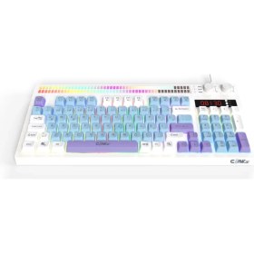 Resim Claw's Spectrum K1 Fonksiyonel Çift LCD Ekran & Çift Rgb - Ses Kontrolcülü Membran 94 Tuşlu Spectrum Rgb Modlu Gaming Klavye 