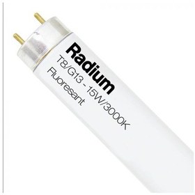 Resim Radium 15W 3000K T8 G13 Floresan Ampul 5 Adet 