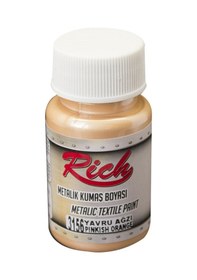 Resim Rich 50 Cc Metalik Yavruağzı Akrilik Kumaş Boyası 3156 