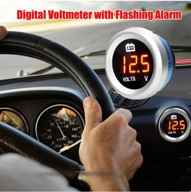 Resim Vkemall Racing Araçları İçin Dijital Voltmetre - 9-35v Aralığında Hassas Voltaj Ölçümü 