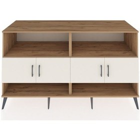 Resim Kronos Konsol 4 Raflı 4 Kapaklı 176x59x99 Çam-aytaşı/çam Çam-aytaşı/çam 