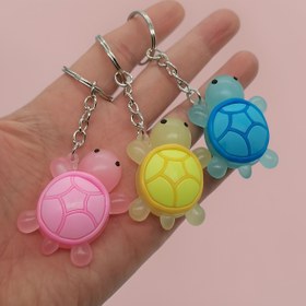 Resim Kaplumbağa Anahtarlık - Canlı Renklerle Sevimli Karikatür Kaplumbağa Şansları, Dayanıklı Silikon ve Demir Anahtarlık, Tüm Mevsimler İçin Anahtar, Çanta, Sırt Çantası İçin Aksesuar (Noel, Sevgililer Günü, Mardi Gras Hediyeleri), Kaplumbağa Hediyeleri, Anahtar Düzenleyici, Eğlenceli Aksesuar, Metal Halka Bağlantı 