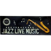 Resim Kenpazar Pano Saksafon Vintage Müzik Temalı Dekoratif Hediyelik 