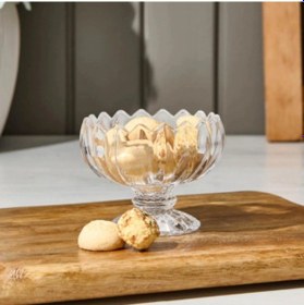 Resim 6'lı Kristal Çerezlik Seti Renkli 