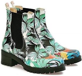 Resim Turquoise Flowers Kısa Bot WLAS113 