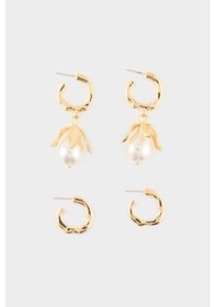 Resim Defacto Kadın 2li Küpe G9821axnsgd1 Gold 