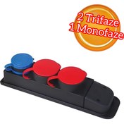 Resim AYDIN ANADOLU Aydın Anadolu İki Trifaze Bir Monofaze Kauçuk Grup Priz 