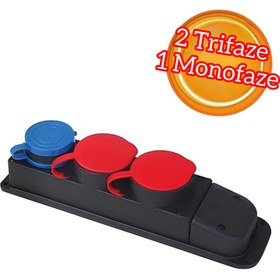 Resim AYDIN ANADOLU Aydın Anadolu İki Trifaze Bir Monofaze Kauçuk Grup Priz 