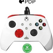 Resim PDP Gaming REMATCH Enhanced Wired Controller Licensed for Xbox Series X|S/Xbox One/PC/Windows, Mappable Back Buttons, Advanced Customizable App, Radial White/Red 