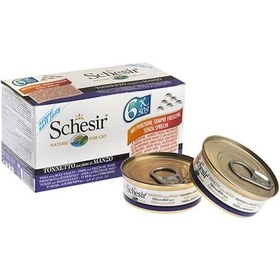 Resim Schesir Multipack Biftekli Kedi Konservesi 6 x 50 G 