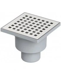 Resim Nsk Square 10X10 Alttan 50MM Cıkıslı Yer Suzgecı 