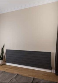 Resim Warma Agrilia Yatay Alüminyum Radyatör 2000x603 Pütürlü Beyaz Ral 9016 