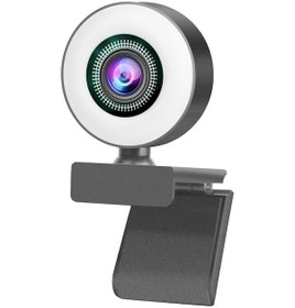 Resim Wezone Bg-j02 1080p Hd Web Kamera: Otomatik Odaklama, Işık Halkası, Mikrofonlu, Uzaktan Görüşme, Zoom, Skype Uyumlu 