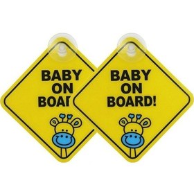 Resim 20 Adet Araba Sticker Gemide Bebek Uyarı Güvenlik İşareti Vinil Çıkartması Stil 1 