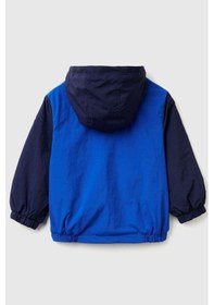 Resim United Colors Of Benetton Erkek Bebek 2ıgggn03x-25k Yağmurluk Mavi-2107 Mavi 