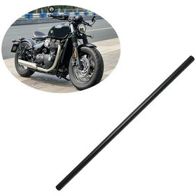 Resim Hightower 7/8" 22mm Siyah Gidon Bobber Cruiser Dual Sport Sokak Motosikleti İçin Evrensel 