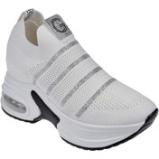 Resim Guja İçten Gizli Dolgu Tabanlı Kadın Spor Ayakkabı GJ-3004 BEYAZ 