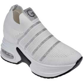 Resim Guja İçten Gizli Dolgu Tabanlı Kadın Spor Ayakkabı GJ-3004 BEYAZ 