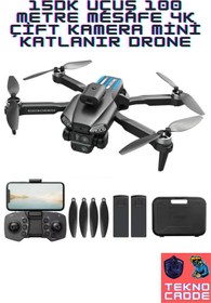 Resim beboncool C18S 15DK Uçuş 100 metre Mesafe 4K Çift Kamera Mini Katlanır Drone 