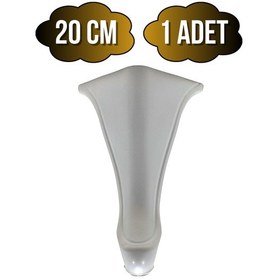 Resim Lüx Lükens Beyaz 20cm Plastik Ayak Mobilya Masa Ve Dolap Ayağı Beyaz 20cm 1 Adet Beyaz 
