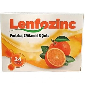 Resim Lenfozinc Portakal, C Vitamini, Çinko 24 Pastil 
