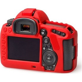 Resim Easycover Canon 5D Mark IV Silikon Kılıf Ecc5Dıvr (Kırmızı) 