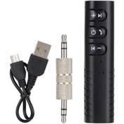 Resim Microcase Ars-wr05 Şarjlı Araç Aux Bluetooth Adaptör Müzik Çalar Aux Girişli Araç Kiti - Al4647 