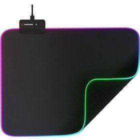 Resim Rampage Mp-23 Blitz M Rgb Ledli 252x328x3 Mm Siyah Oyuncu Mouse Pad 