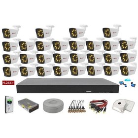 Resim 28'Li 5Mp Sony Lensli+H265 Kayıt Cihazı Full Paket 