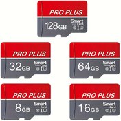 Resim Yüksek Hızlı Bellek Kartı/TF Kartları - Sınıf 10 U3, Kırmızı ve Gri, 8GB 16GB 32GB 64GB 128GB'de Mevcut - Akıllı Telefonlar, Tabletler ve Daha Fazlası İçin Güvenilir Performans 