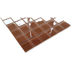 Resim MozaiKristaL Tüm yüzeyler için Sütlü Kahve 30x30cm. Fileli Kristal Mozaik. ( 1 m2 Fiyatıdır. ) 