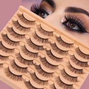 Resim Lüks 3D Kabarık Sahte Kirpikler - Yumuşak, Yeniden Kullanılabilir & Koku İçermeyen Günlük Glam için 