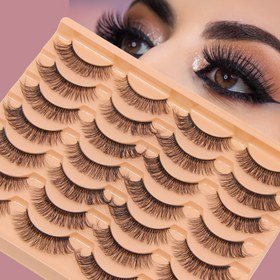 Resim Lüks 3D Kabarık Sahte Kirpikler - Yumuşak, Yeniden Kullanılabilir & Koku İçermeyen Günlük Glam için 