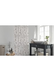 Resim Genel Markalar 5705 Model Çift Kanat Banyo Duş Perdesi 2x110x200cm 