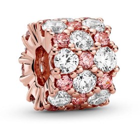 Resim Pandora Işıltılı Pembe Ve Beyaz Zarafet Charm 