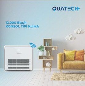 Resim QUATECH 12.000 Btu/h A++ Enerji Sınıfı R32 Konsol Tipi Inverter Klima 