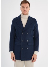 Resim Regal Lacivert Kruvaze Erkek Kaban Lacivert 