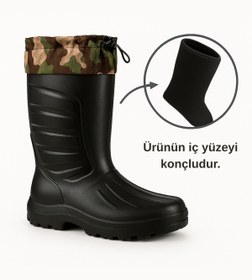 Resim Sonimix Eva Termal Çizme Siyah Renk 