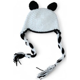 Resim Hedea Sevimli Panda Çocuk Bere Beyaz 
