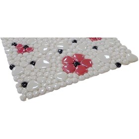 Resim MozaiKristaL Mutfak Tezgah Arası Ve Tüm Yüzeyler Için Çiçekli Cam Mozaik ( 5 File Karo = 0.5 M2 Fiyatıdır ) 