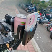 Resim Bisiklet & Motosiklet İçecek Tutucu - Dayanıklı ABS, Siyah, Süt Çayı & Su Şişeleri İçin Uygun, Dış Mekan Eğlencesi İçin Mükemmel 