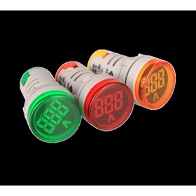 Resim Swion AD22-22V 22mm Dijital Voltmetre 20-500V AC Sarı 