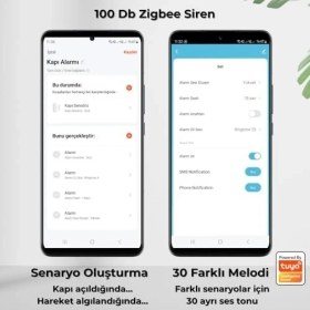 Resim Storemax 100 Db Akıllı Siren (,smart Life, 2mqtt Uyumlu ) 