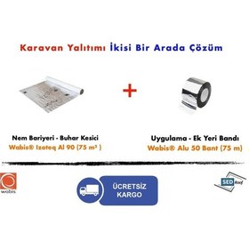Resim Karavan Yalıtımı Nem Bariyeri Izoteq Al 90 Ve Alu Bant 50 (75M²) 