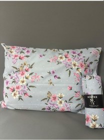 Resim Niğtex Çiçekli Battal Boy Lastikli Çarşaf Seti Mor 