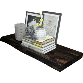 Resim INTERBUILD REAL WOOD Interbuild Yüzer Raf Duvara Monte Yatak Odası Oturma Odası Banyo Mutfak Ofis Dekor Raf 