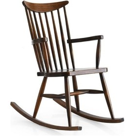 Resim Hudson Rocker Ahşap Sallanır Sandalye Ceviz 